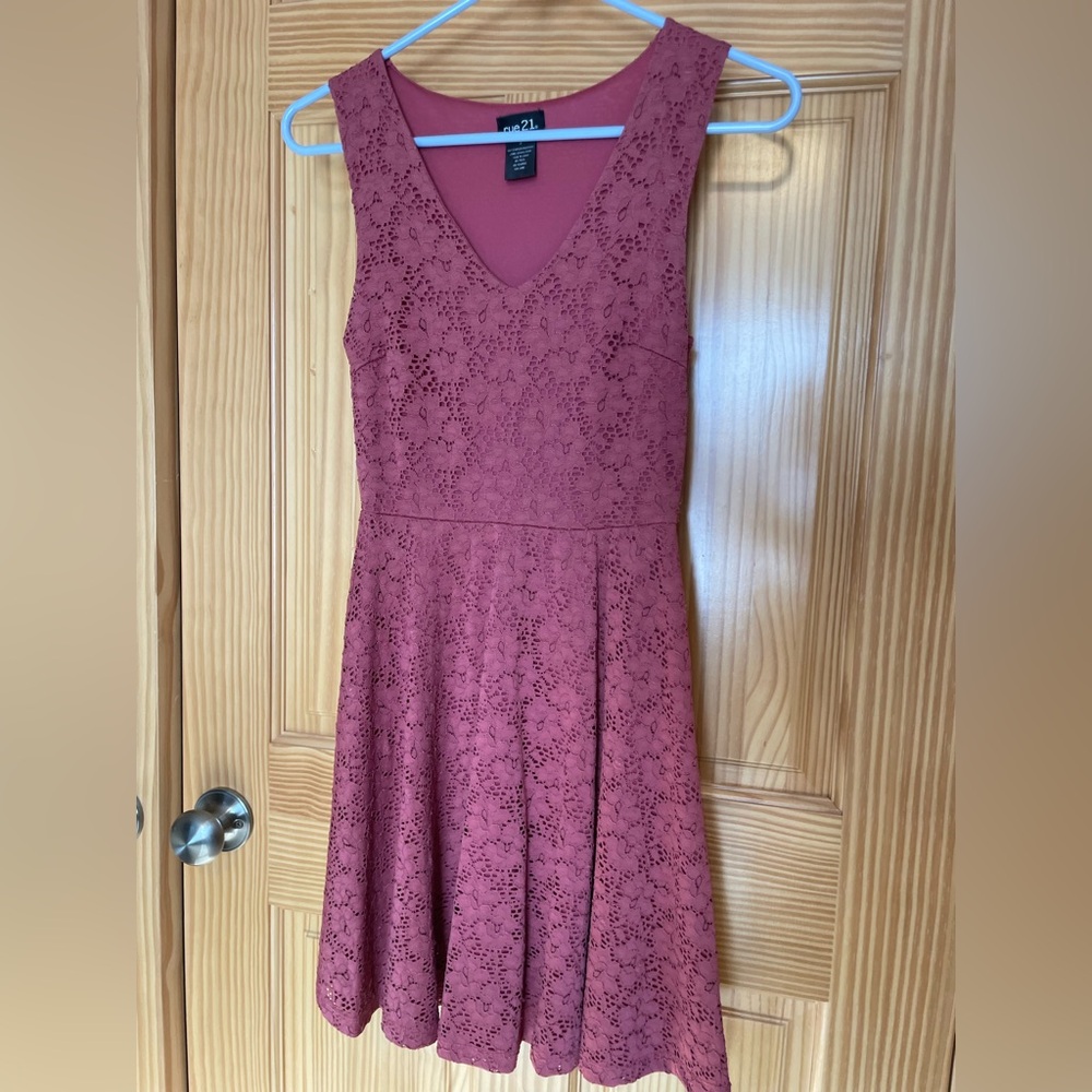 Rue21 Lace Midi Dress in Mauve